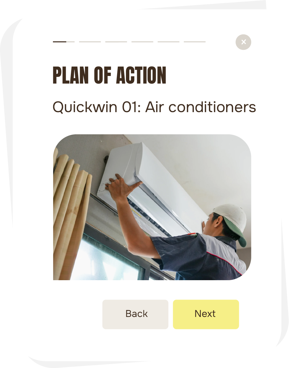 Icon for the action items